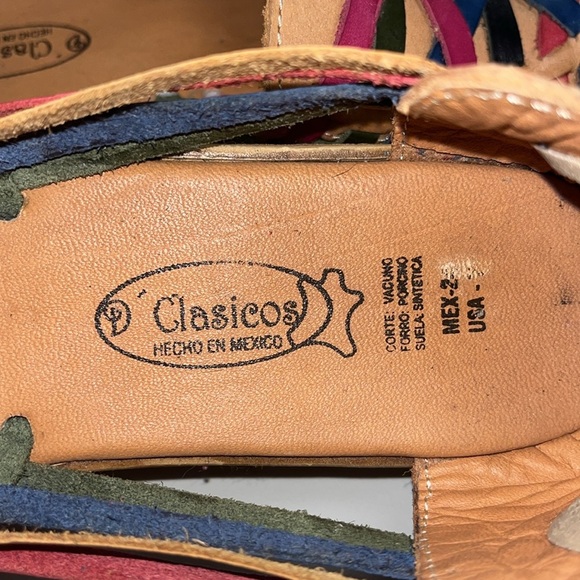 D’Clasicos ladies sandals size 8 leather with several colors , low heel height - Picture 5 of 8